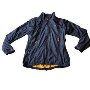 Adidas ClimaProof Convertible Fleece Lined Wind Jacket Women's Medium M Blue